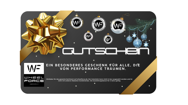 Das perfekte Geschenk für alle Wheelforce Fans! - Mit unserem Gutschein machst du jedem eine Freude. Jetzt entdecken.