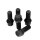 5x Radbolzen/Bolts M14x1,25x60° BLACK