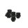 20x Radmuttern/Lug nuts M14x1,5x60° BLACK