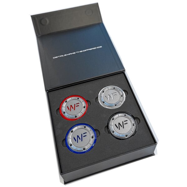 WF MULTIPIECE FORGED V3 CAP | GLOSS STEEL BLUE BASE